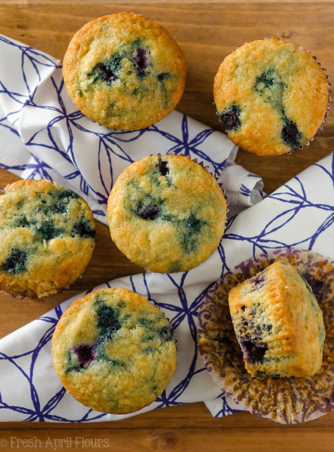 Blueberry Muffins: A quick and easy recipe for the classic! Moist, tender, and bursting with juicy blueberries.