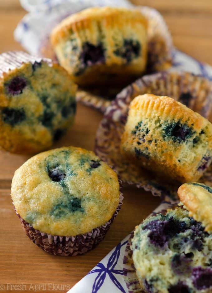 Blueberry Muffins: A quick and easy recipe for the classic! Moist, tender, and bursting with juicy blueberries.