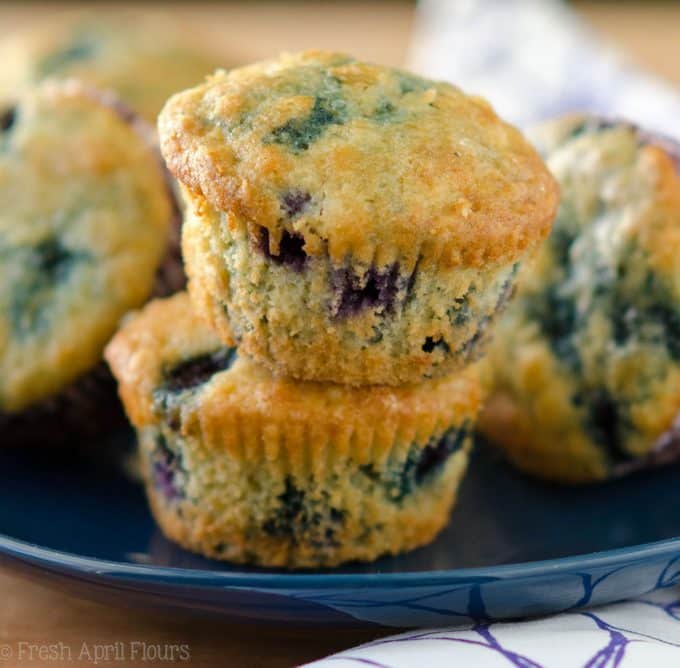Blueberry Muffins: A quick and easy recipe for the classic! Moist, tender, and bursting with juicy blueberries.