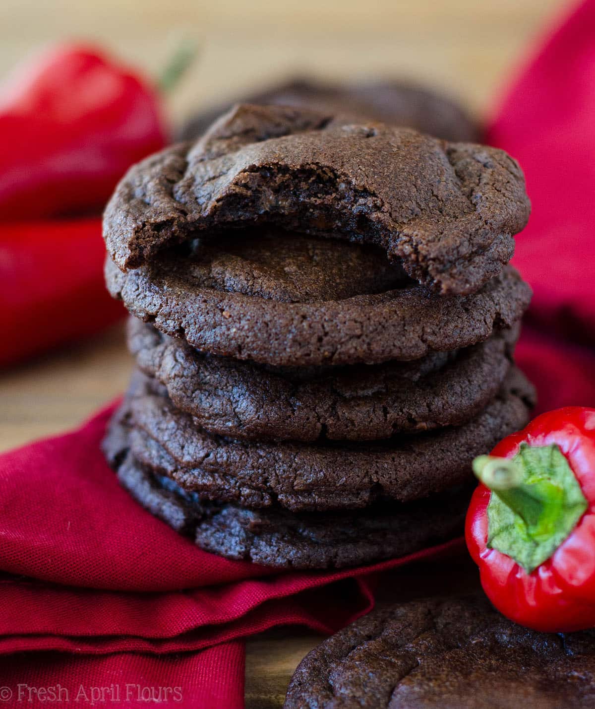 Chocolate Cayenne Cookies: Rich and decadent chocolate cookies spiced with the subtle flavors of cayenne and cinnamon. The perfect cookie for warming your belly and your tastebuds!