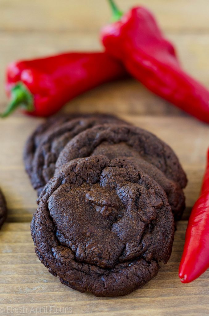 Chocolate Cayenne Cookies: Rich and decadent chocolate cookies spiced with the subtle flavors of cayenne and cinnamon. The perfect cookie for warming your belly and your tastebuds!