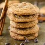Snickerdoodle Chocolate Chip Pudding Cookies: Soft and chewy pudding cookies filled with chocolate chips with a generous cinnamon-sugar coating.