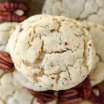 Maple Pecan Goat Cheese Sugar Cookies: Sweet and tangy sugar cookies made with maple pecan goat cheese.