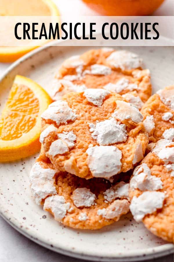 Just like the orange creamsicles you loved as a kid, these orange creamsicle cookies are bursting with sweet and creamy vanilla orange flavor and rolled in powdered sugar just before baking for that extra melt-in-your-mouth experience. via @frshaprilflours