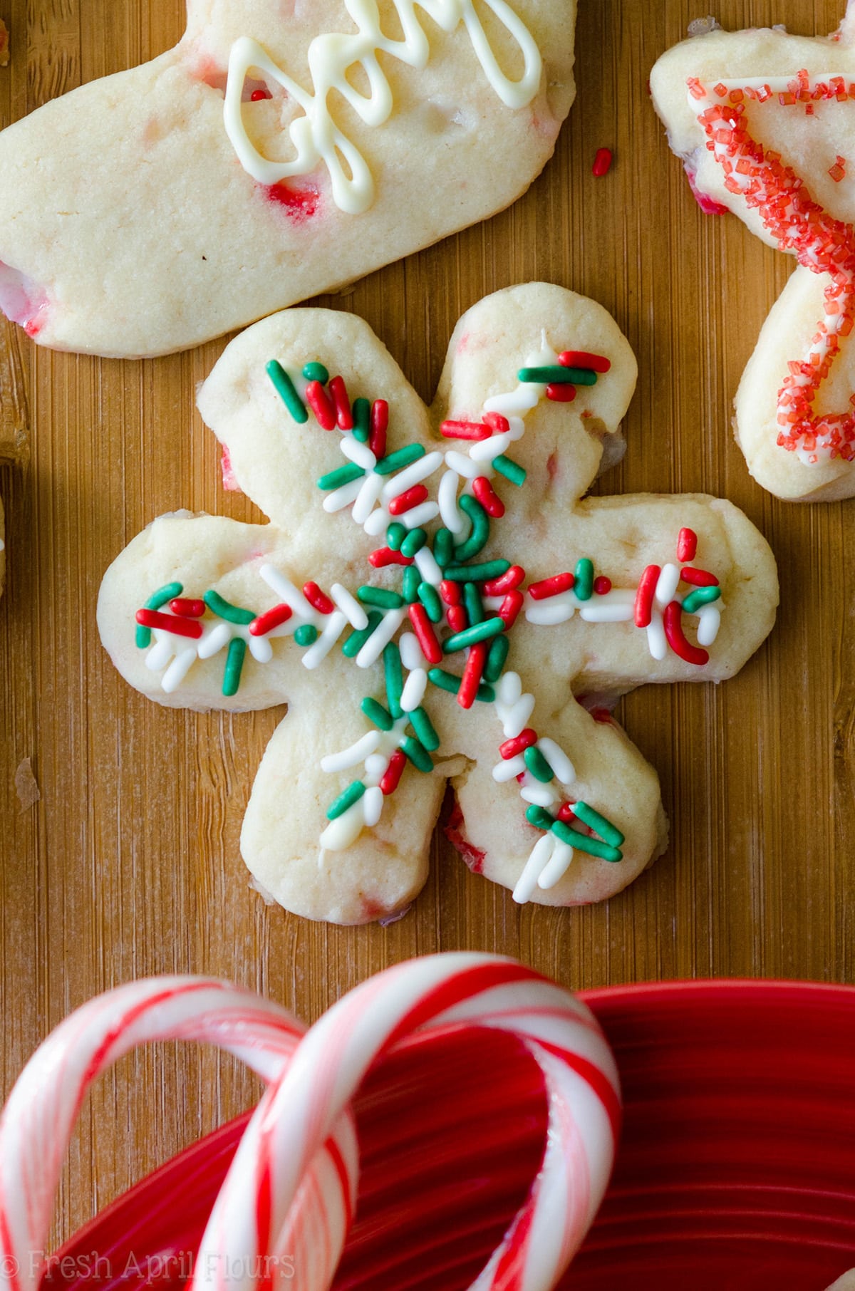 peppermint cut-out sugar cookies
