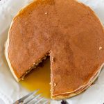 Vanilla Protein Pancakes: Hearty, gluten free, and protein packed pancakes come together in a snap to make breakfast even better. Makes great leftovers!