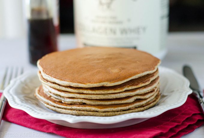 Vanilla Protein Pancakes: Hearty, gluten free, and protein packed pancakes come together in a snap to make breakfast even better. Makes great leftovers!