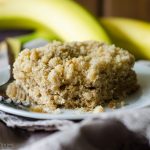 Banana Crumb Snack Cake: A simple and perfectly moist banana cake with a fine sandy crumb topping.
