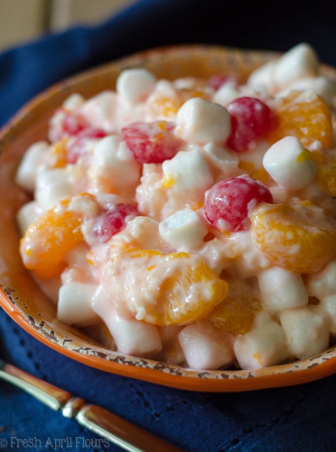 Healthier Ambrosia Salad: A lighter recipe for classic ambrosia fruit salad.