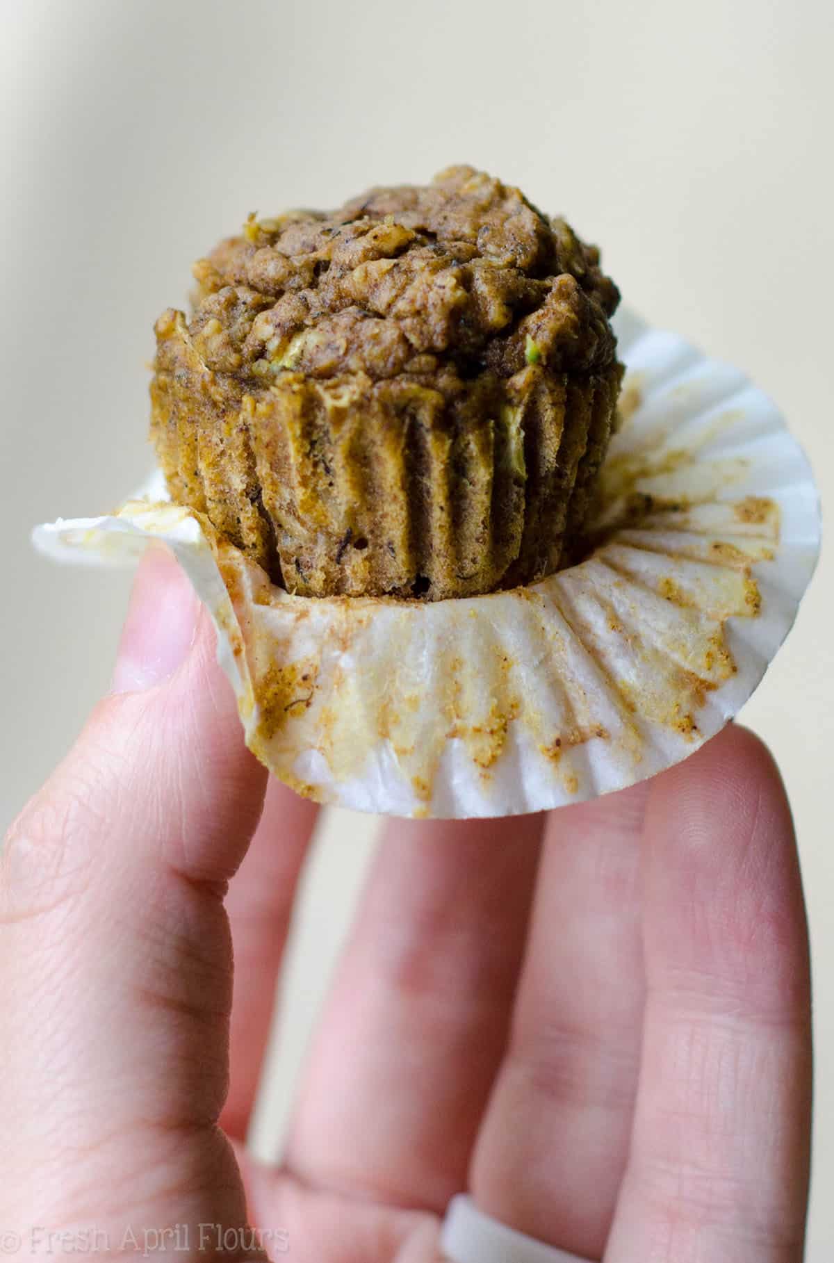 mini toddler muffin in someone's hand