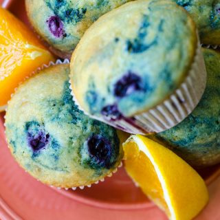 Orange Blueberry Muffins: Orange Blueberry Muffins: Classic blueberry muffins with a pop of orange flavor.
