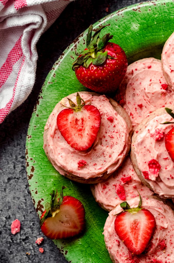 Frosted Strawberry Cookie Recipe Fresh April Flours