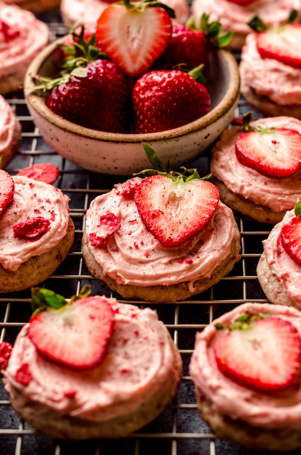 Frosted Strawberry Cookie Recipe Fresh April Flours