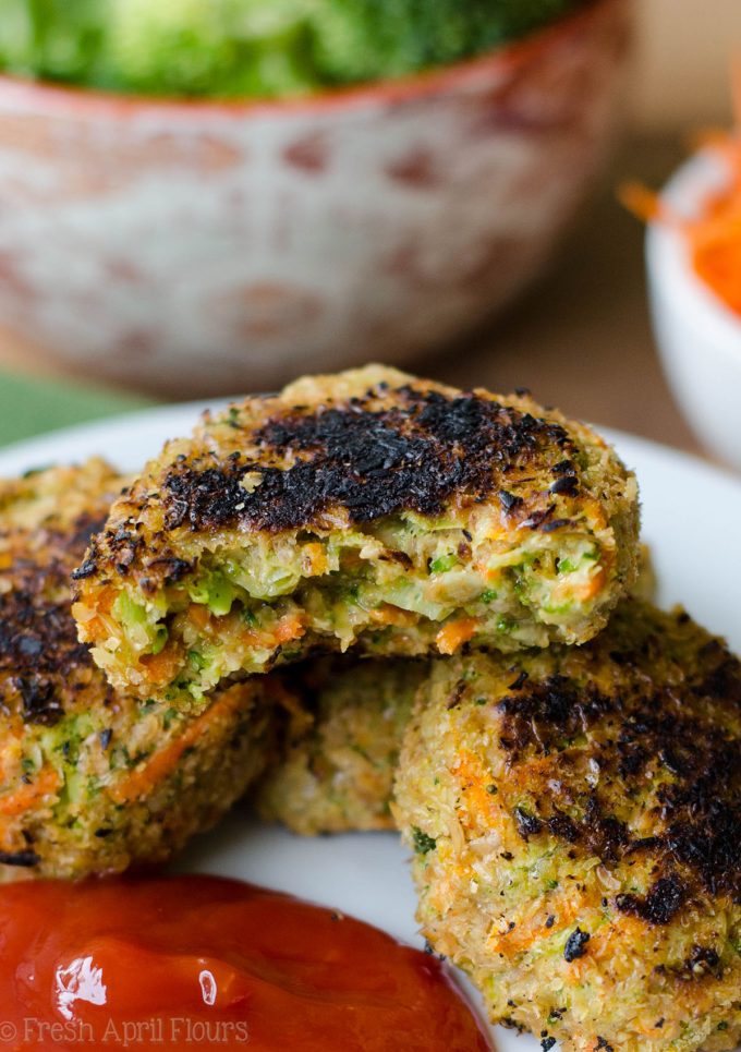 Veggie Nuggets: Gluten-free vegetable patties perfect for little hands and adults alike.