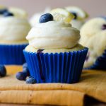 Blueberry Lemon Cupcakes with Lemon Buttercream: Tangy lemon cupcakes bursting with sweet and juicy blueberries, topped with a creamy lemon buttercream.