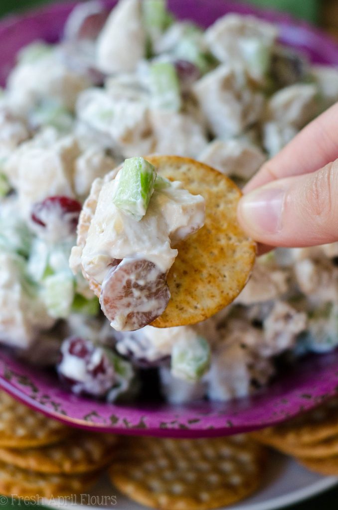 Skinny Chicken Salad: Traditionally calorie-laden chicken salad gets a healthy upgrade using Greek yogurt and spices. Celery, grapes, and walnuts add the perfect crunch and flavors to insure you won't miss the "real" thing!