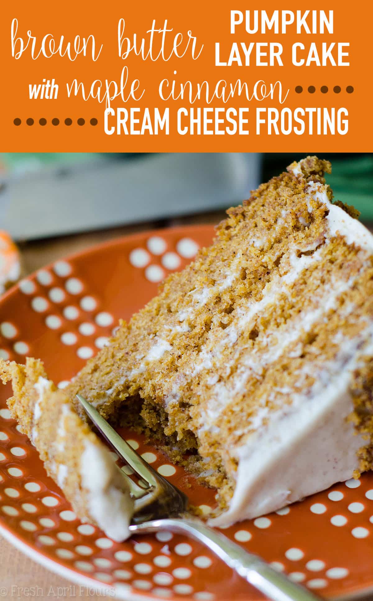 A moist, spiced cake made with real pumpkin and smothered in a creamy, fall flavor-infused cream cheese frosting. via @frshaprilflours