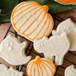 Pumpkin Spice Cut-Out Sugar Cookies: No dough chilling necessary for these spiced, soft cut-out sugar cookies that are perfect for decorating with icing and sprinkles. Crisp edges, soft centers, and completely customizable in shape!