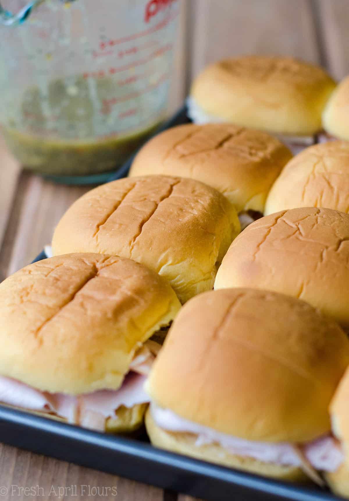 Baked Turkey And Cheese Sliders