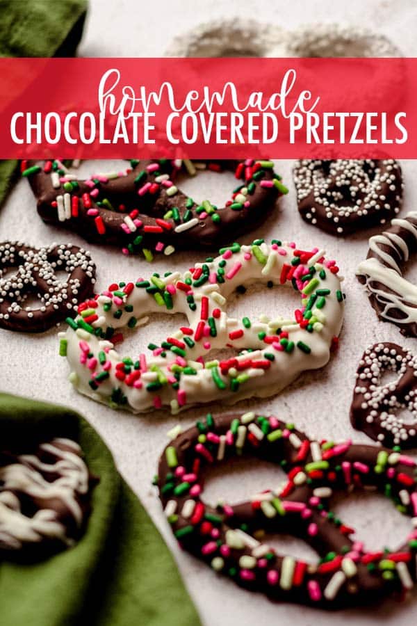 Learn how to make your own chocolate covered pretzels at home to stick in cookie trays or simply snack on! via @frshaprilflours