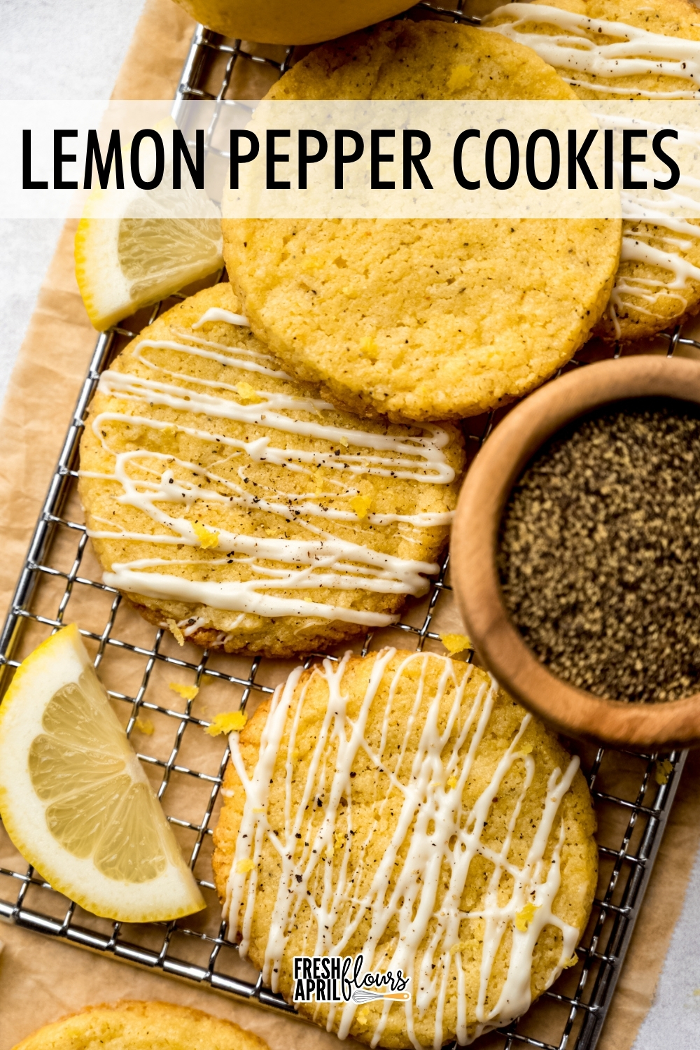 Sweet, tart, lightly spiced, and perfectly crunchy, these lemon cookies hit all the nontraditional cookie notes. A drizzle of white chocolate adds just the right touch of extra sweetness for an unexpected and delightfully off-beat cookie. via @frshaprilflours