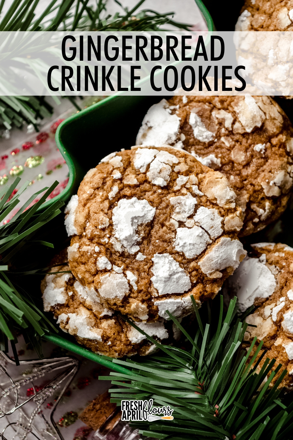 These gingerbread cookies have a firm bite that lead to a soft interior. With sweet powdered sugar coating every bite combined with a perfectly spiced cookie are the quintessential festive cookie combination. Grab a mug of eggnog and get to dunking! via @frshaprilflours