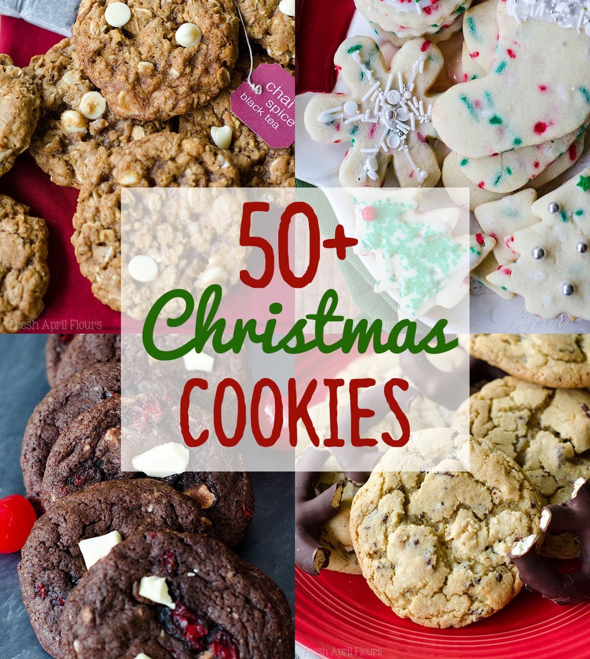 50+ Christmas Cookies from Fresh April Flours via @frshaprilflours