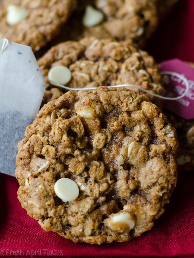 Chai Spiced Oatmeal Cookies: Classic oatmeal cookies get a spicy makeover with cinnamon, cardamom, and ginger. 
