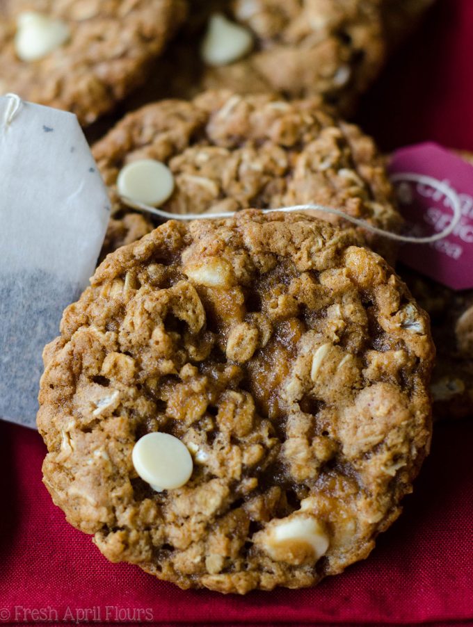 Chai Spiced Oatmeal Cookies: Classic oatmeal cookies get a spicy makeover with cinnamon, cardamom, and ginger.