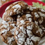 Gingerbread Crinkle Cookies: A crunchy, spicy cookie covered in sweet powdered sugar, perfect for dunking in a glass of eggnog.