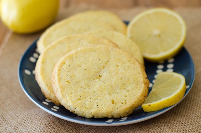 Lemon Pepper Slice & Bake Cookies: Sweet and tart lemon cookies, spiced with a hint of black pepper, and textured with crunchy cornmeal.