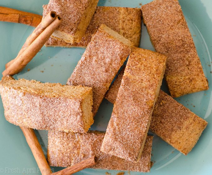 Snickerdoodle Biscotti: Cinnamon-spiced biscotti covered in a crunchy cinnamon sugar coating. It's just asking to be dunked in coffee!