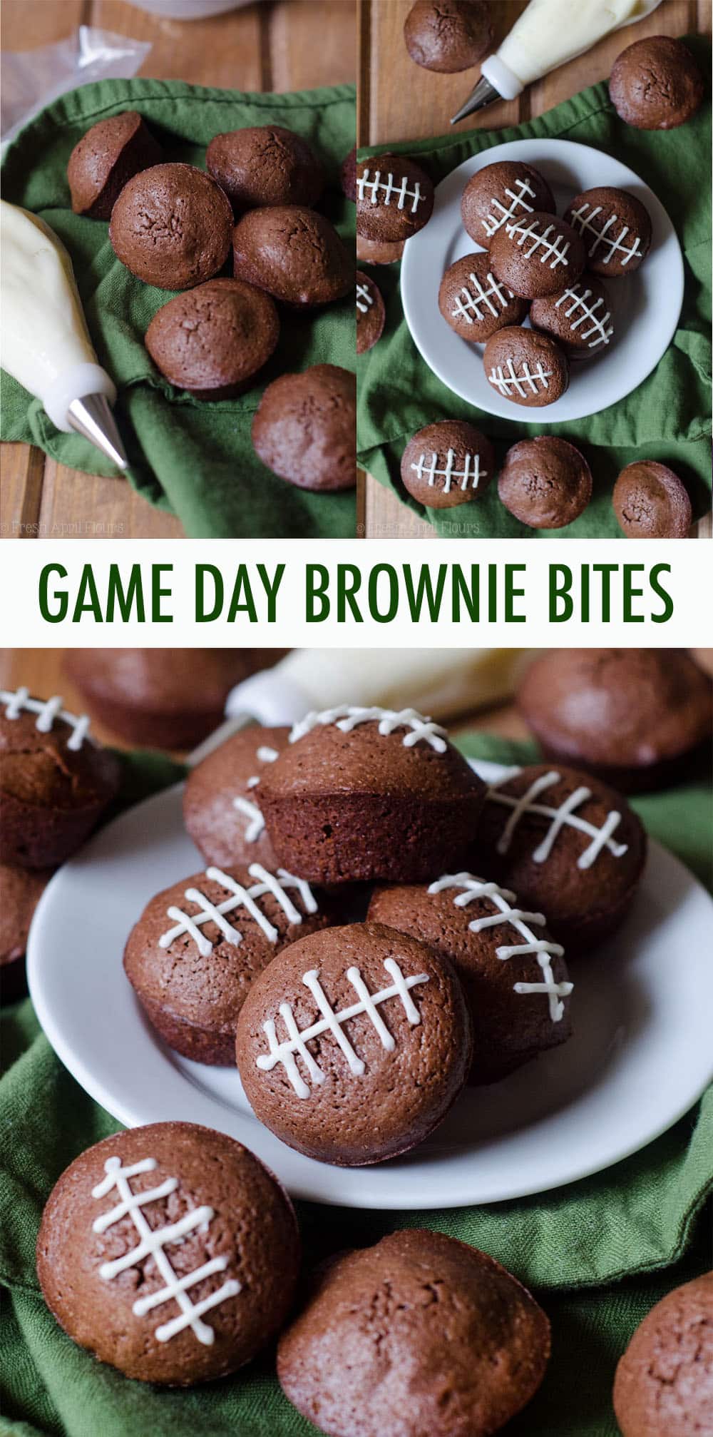 How to Make a Big Football Brownie (With a Round Cake Pan)