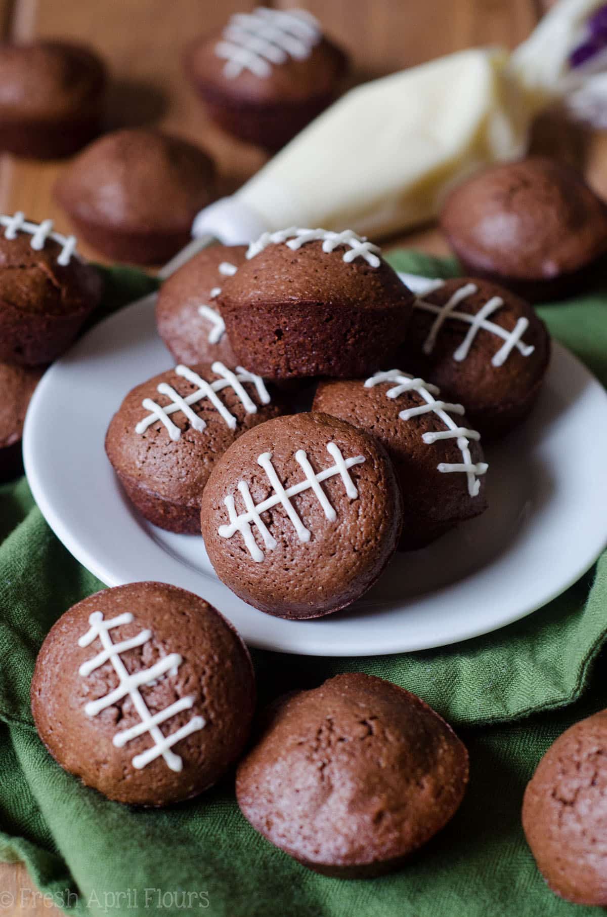 How to Make a Big Football Brownie (With a Round Cake Pan)