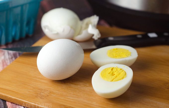 Instant Pot Perfect Hard Boiled Eggs: The 7-7-7 rule gets hard cooked eggs that are easy to peel and the perfect texture every time!