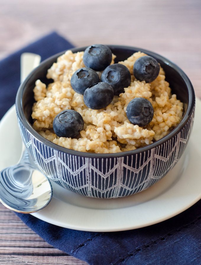 Instant Pot Steel Cut Oats: Everything you love about steel cut oats WITHOUT all the time it takes to cook them on the stove. Soft and fluffy and ready for all of your favorite add-ins!