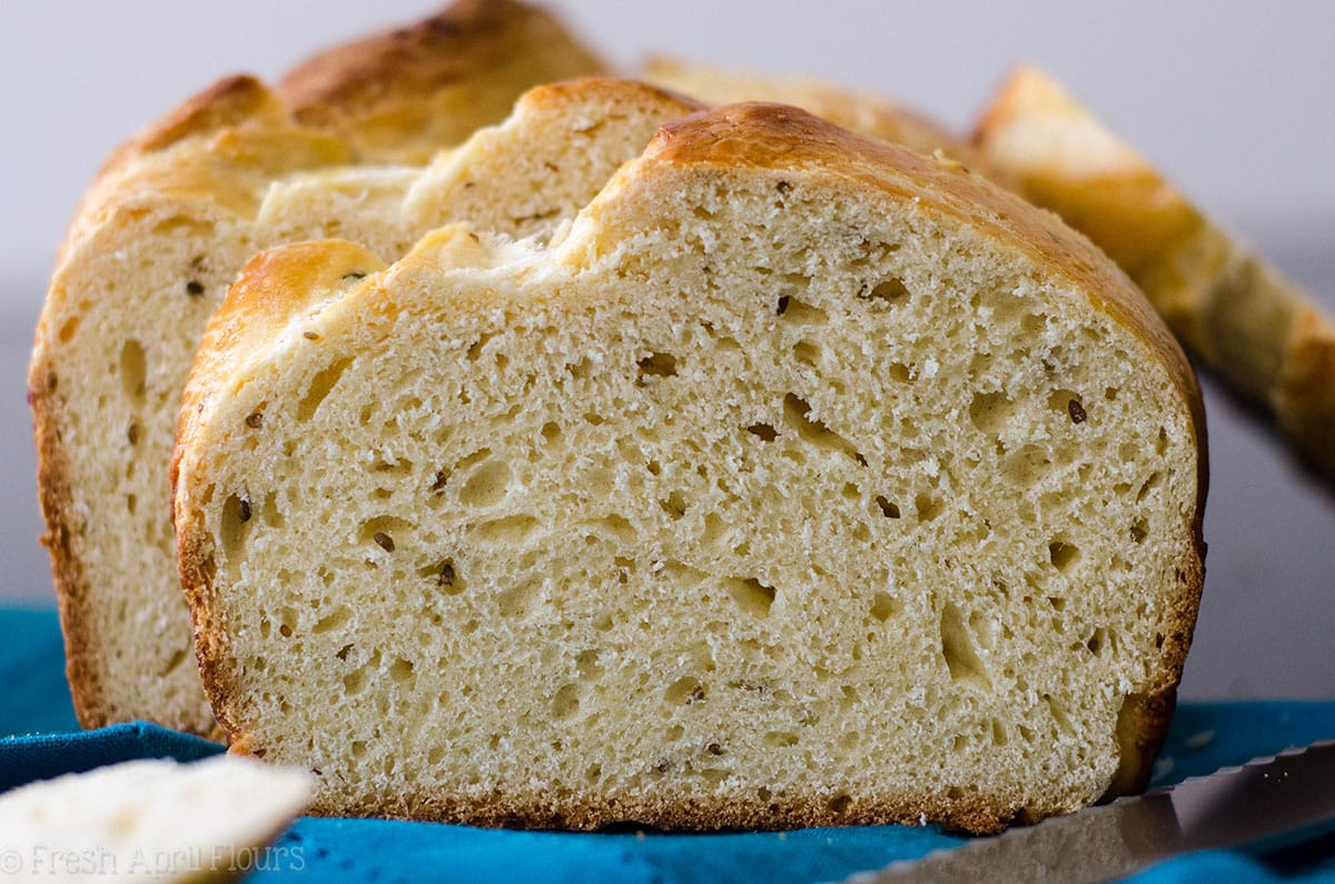 sliced loaf of anise bread