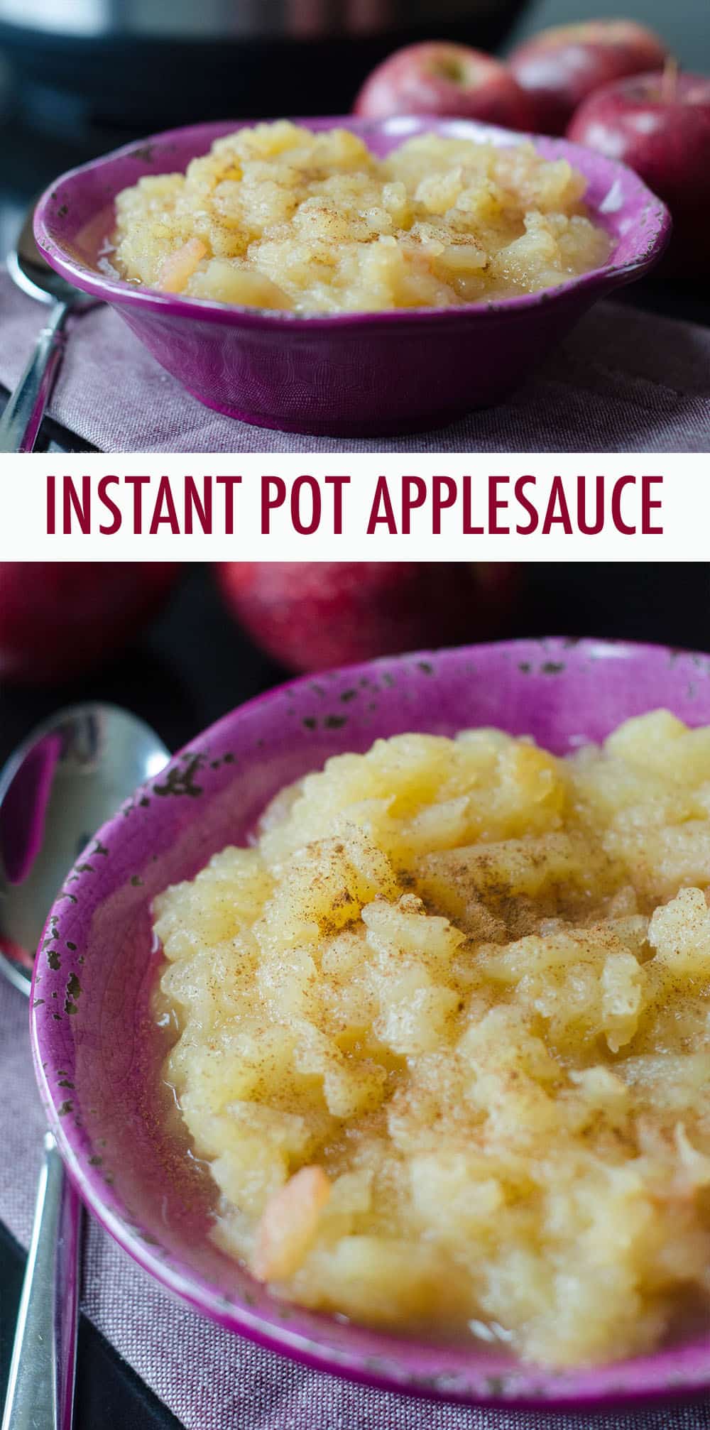 All-natural, no sugar added, homemade applesauce, ready in 4 minutes! via @frshaprilflours