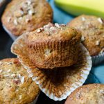 banana nut muffin unwrapped