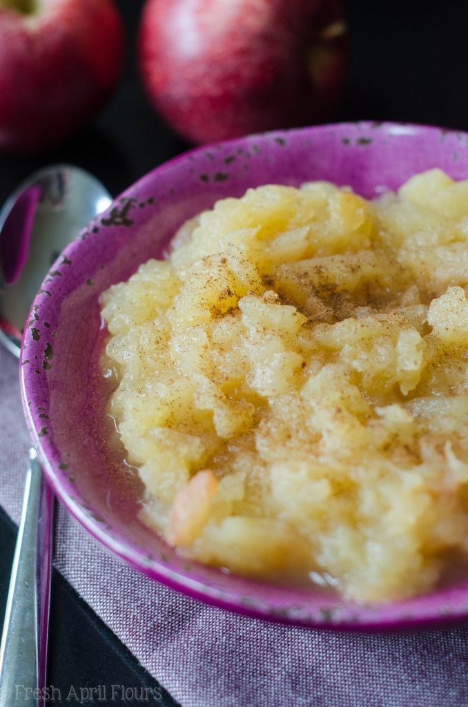 Instant Pot Applesauce: All-natural, no sugar added, homemade applesauce, ready in 4 minutes!
