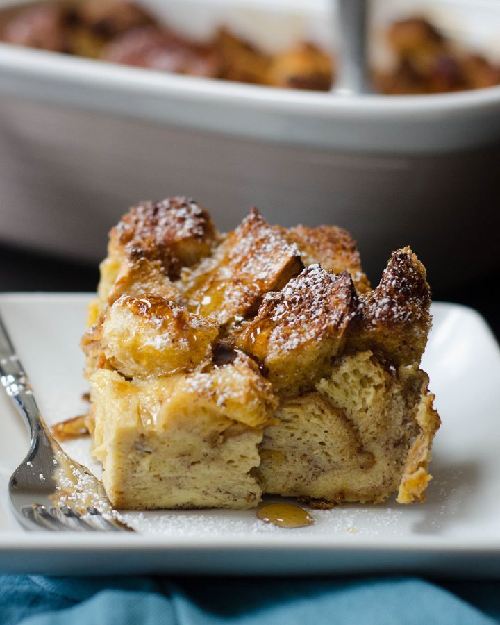Make Ahead Overnight French Toast Casserole: One dish French toast casserole, easily prepped the night before and baked in the morning.