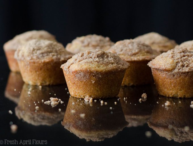 Coffee Cake Muffins: Buttery, brown sugar muffins topped with a cinnamon streusel are everything you love about coffee cake in handheld form!