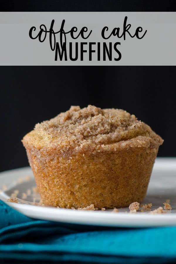 Buttery, brown sugar muffins topped with a cinnamon streusel are everything you love about coffee cake in handheld form! via @frshaprilflours