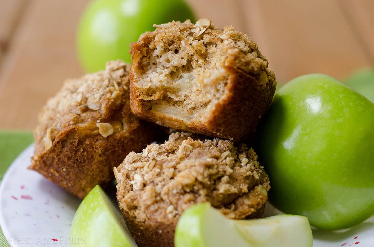 Apple Cinnamon Oat Streusel Muffins