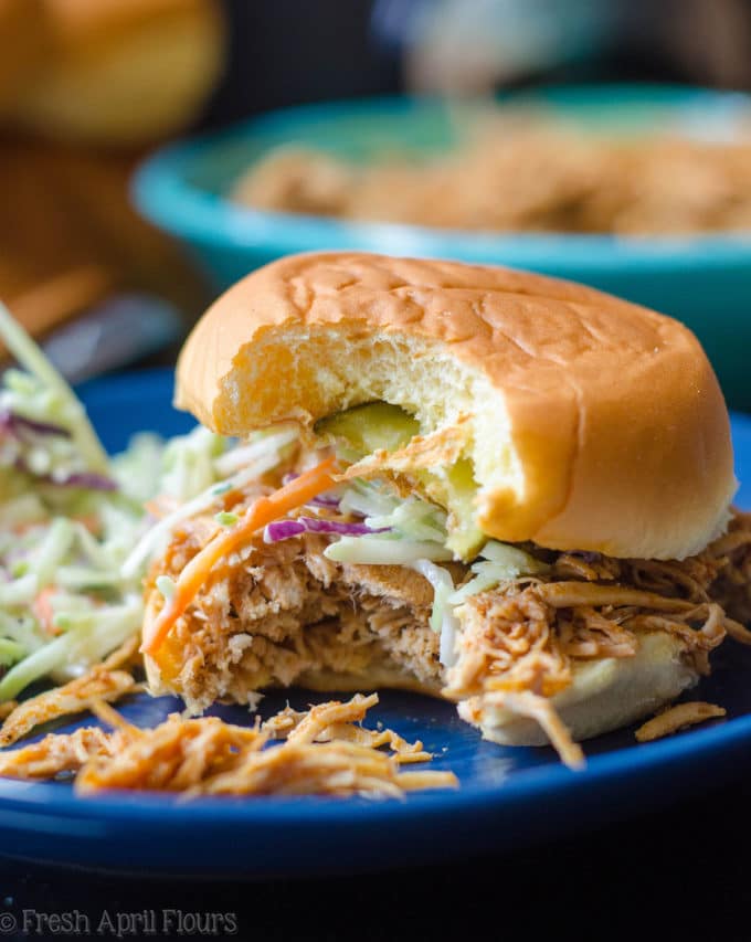 Nashville Style Shredded Hot Chicken: Bring the flavor of the south into your kitchen with an easy, slow cooker shredded chicken recipe inspired by Nashville's iconic "hot chicken."