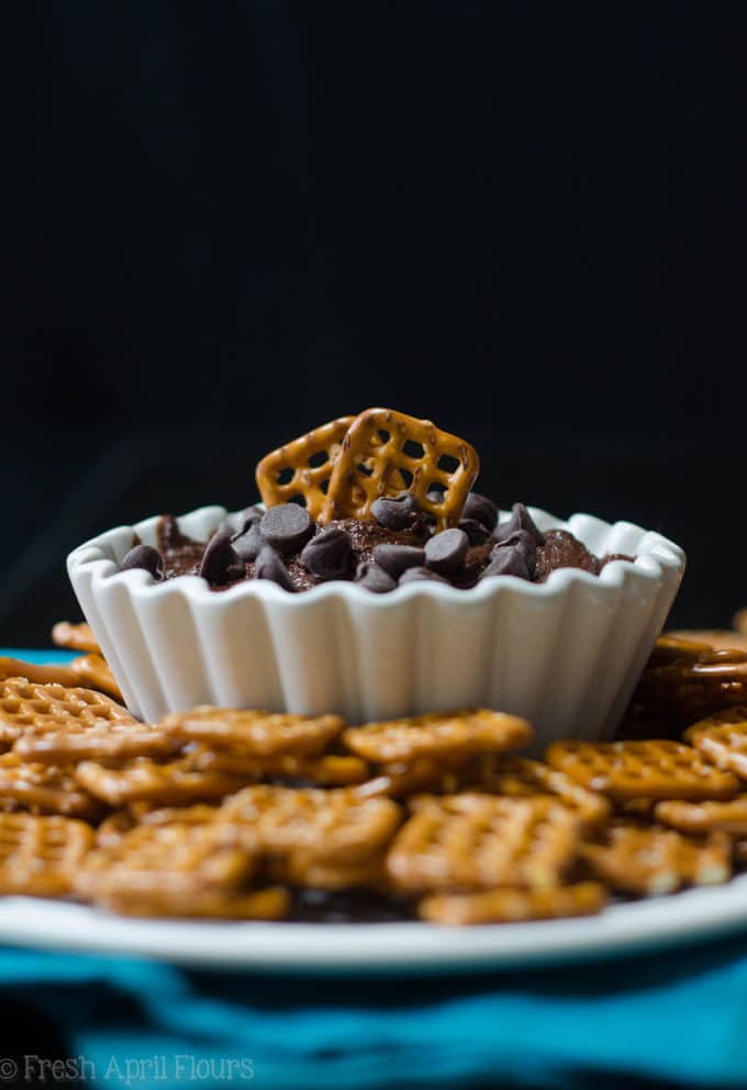 Brownie Batter Dip: A supremely chocolatey dip that is everything you love about brownie batter without the eggs.