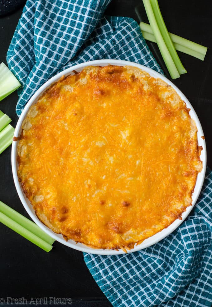 Buffalo Chicken Dip: Everyone should have a good buffalo chicken dip recipe in their back pocket-- consider this easy one for your next dippable occasion!