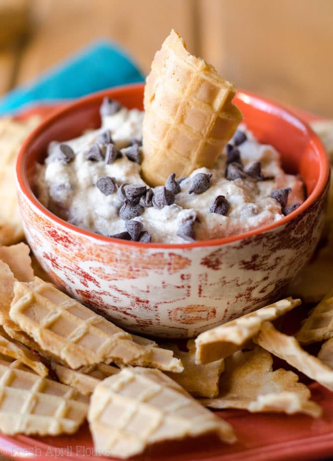 Cannoli Dip: All the taste you love from a cannoli without all the hard work of filling shells. Serve with broken waffle cone pieces for a deconstructed treat.