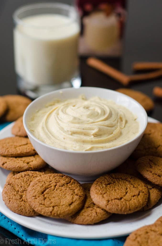 Eggnog Dip: Creamy and perfectly spiced dip reminiscent of the classic Christmas beverage. Add a little rum if you're feeling boozy!