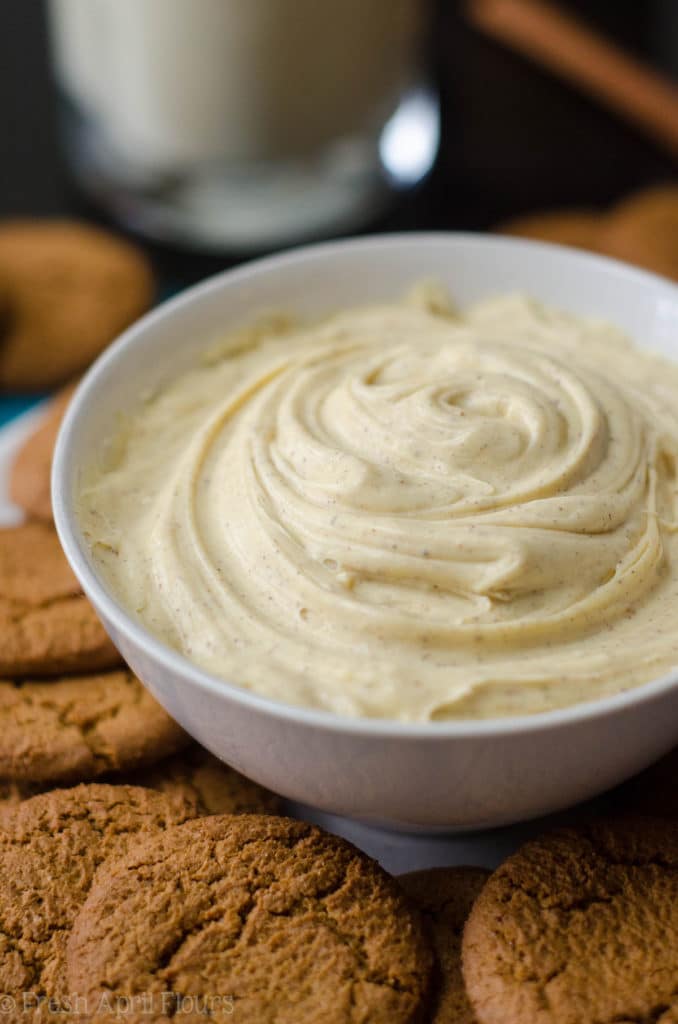 Eggnog Dip: Creamy and perfectly spiced dip reminiscent of the classic Christmas beverage. Add a little rum if you're feeling boozy!